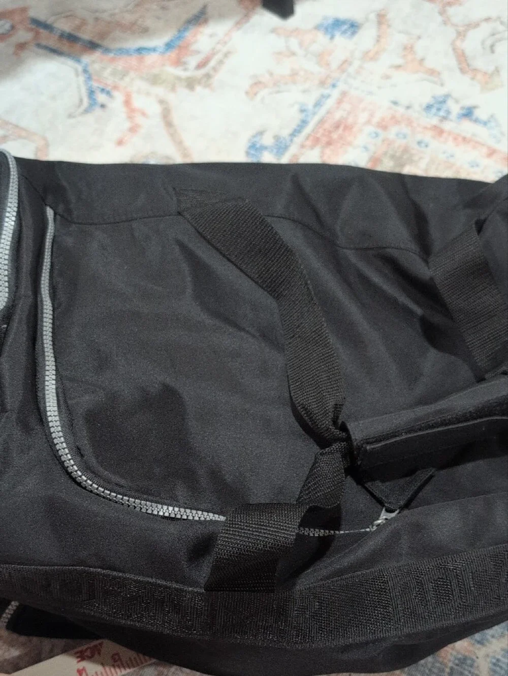 Rocawear Black Men's Duffel Bag with Contrast Zippers